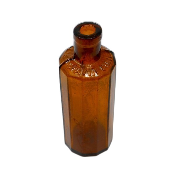 Kendall's Spavin Cure Horse Medicine Enosburgh Falls, VT Amber 12-Sided Bottle - Picture 1 of 7